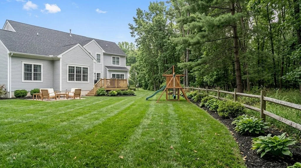 After treatment dries, a Middletown backyard is family- and pet-safe again — deck, lawn, and play area included.